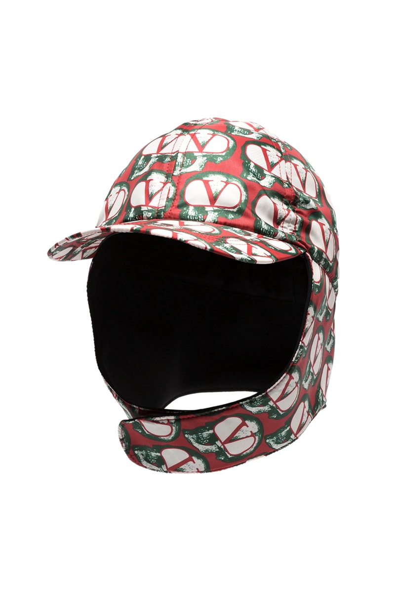 Valentino x UNDERCOVER Fall Winter 2019 FW19 Pieces Multicolored Fold Up Cap Skull Slides Red White Black Print Backpack Collaboration Runway