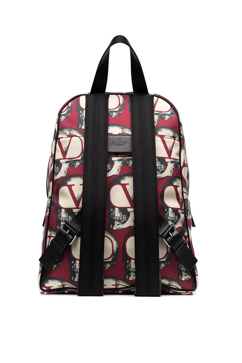 Valentino x UNDERCOVER Fall Winter 2019 FW19 Pieces Multicolored Fold Up Cap Skull Slides Red White Black Print Backpack Collaboration Runway