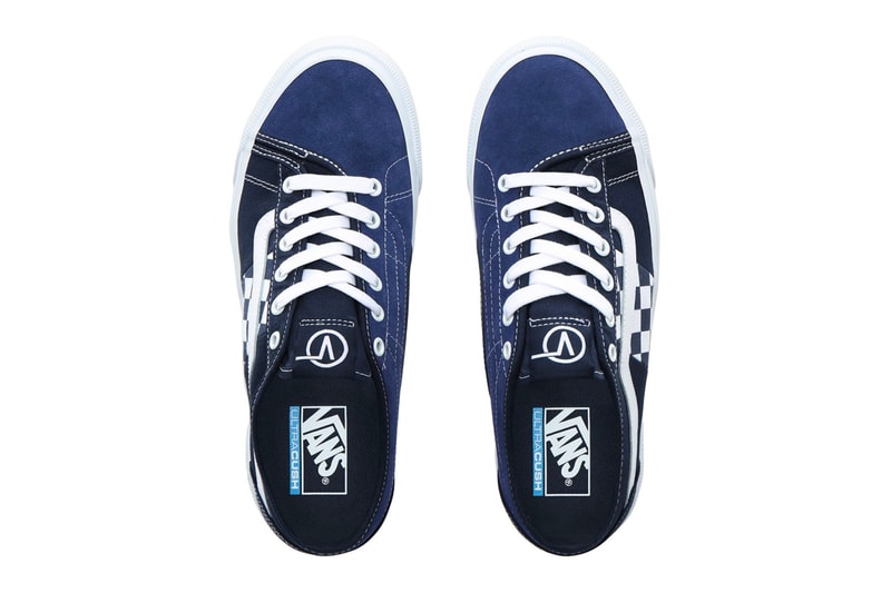 Vans BESS NI Orange Pop Knockout Pink Navy Stv Billys exclusive waffle sole white laces checkers side stripes midsole duo tone asymmetrical 