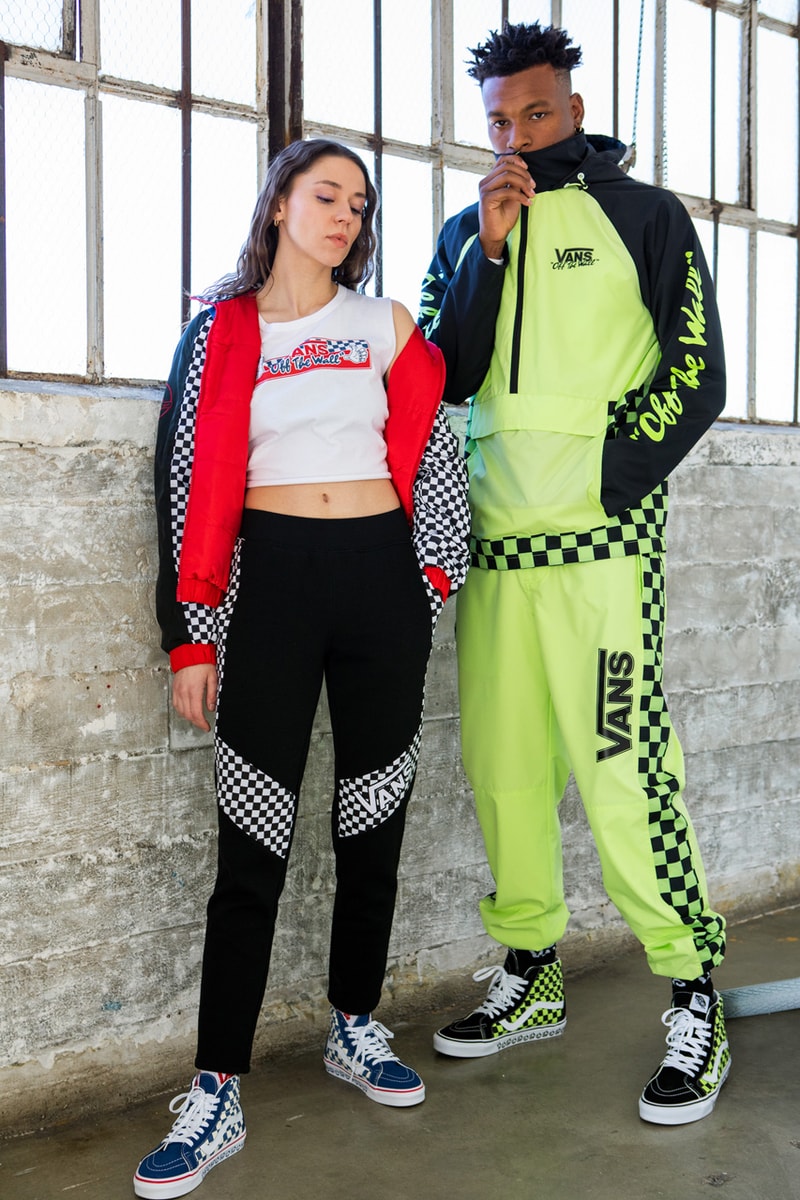 Vans BMX Anniversary Collection Sneakers Jackets Pants Hats Backpacks Checkered Blue Red Neon Green Yellow White Black Off The Wall