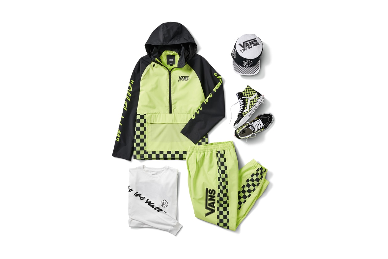 Vans BMX Anniversary Collection Sneakers Jackets Pants Hats Backpacks Checkered Blue Red Neon Green Yellow White Black Off The Wall