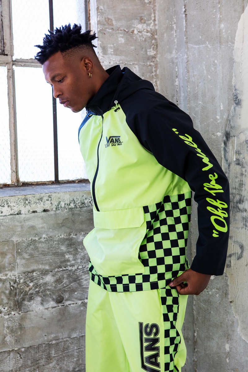 Vans BMX Anniversary Collection Sneakers Jackets Pants Hats Backpacks Checkered Blue Red Neon Green Yellow White Black Off The Wall