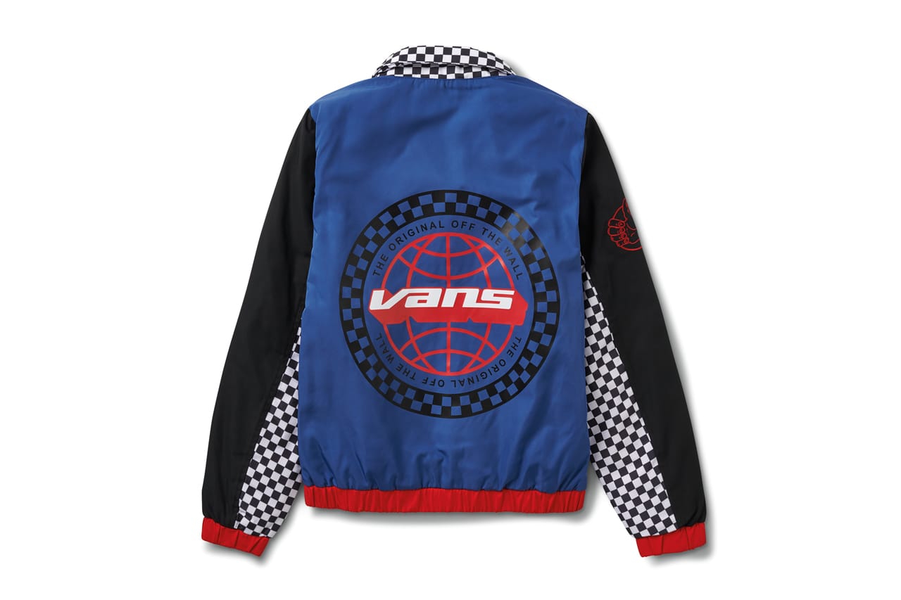 red and white vans jacket