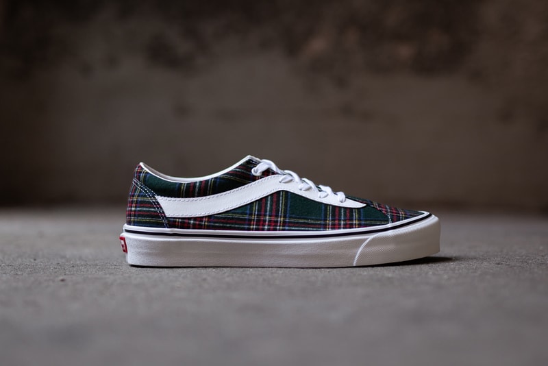 Vans Bold Ni Tartan Red Green Sneaker Release Information Cop Online Coutie Traditional British Print Old Skool Contemporary Remake Skateboarding