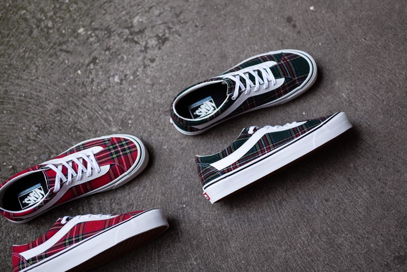 Vans Bold Ni Tartan Red Green Sneaker Release Information Cop Online Coutie Traditional British Print Old Skool Contemporary Remake Skateboarding