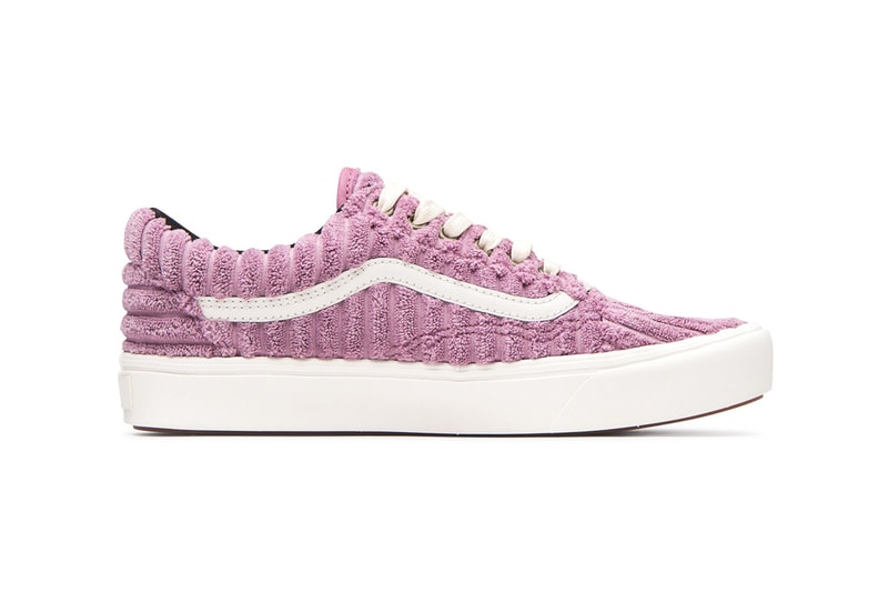 Vans UA ComfyCush Jumbo Cord Corduroy Pink Blue Authentic Old Skool Sneaker Release Information Drop Date Cop Waffle Sole Unit Vulcanized Skate Shoe