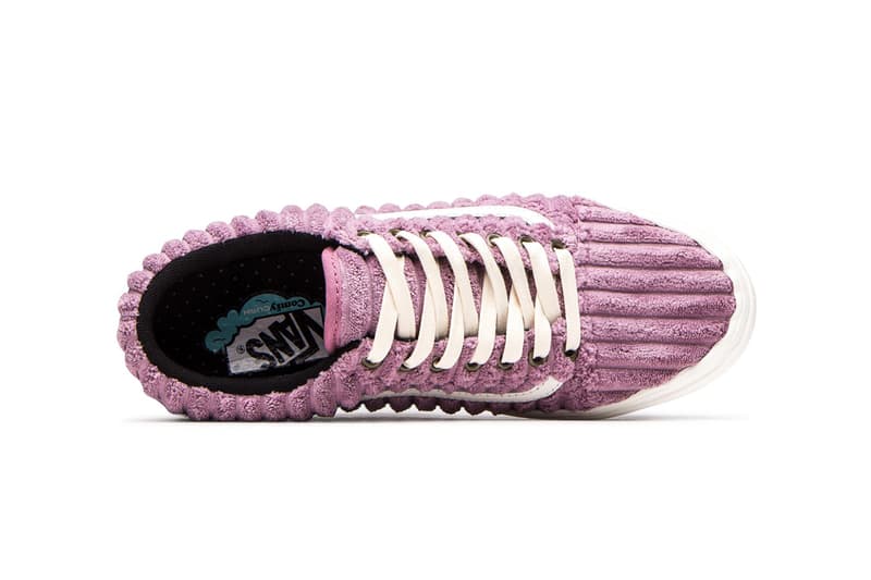 Vans UA ComfyCush Jumbo Cord Corduroy Pink Blue Authentic Old Skool Sneaker Release Information Drop Date Cop Waffle Sole Unit Vulcanized Skate Shoe