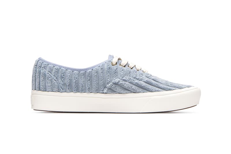 Vans UA ComfyCush Jumbo Cord Corduroy Pink Blue Authentic Old Skool Sneaker Release Information Drop Date Cop Waffle Sole Unit Vulcanized Skate Shoe