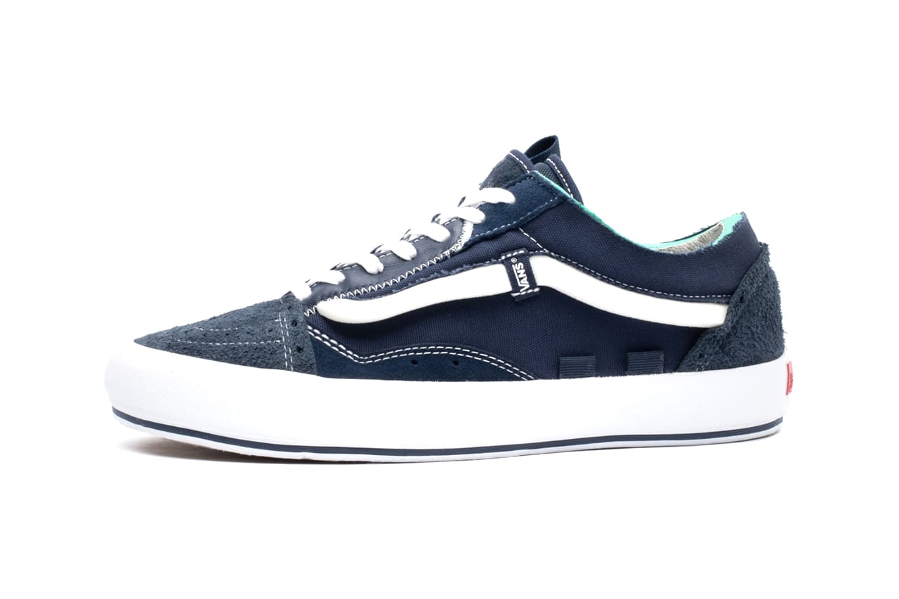 vans foxing blue and white skate shoes