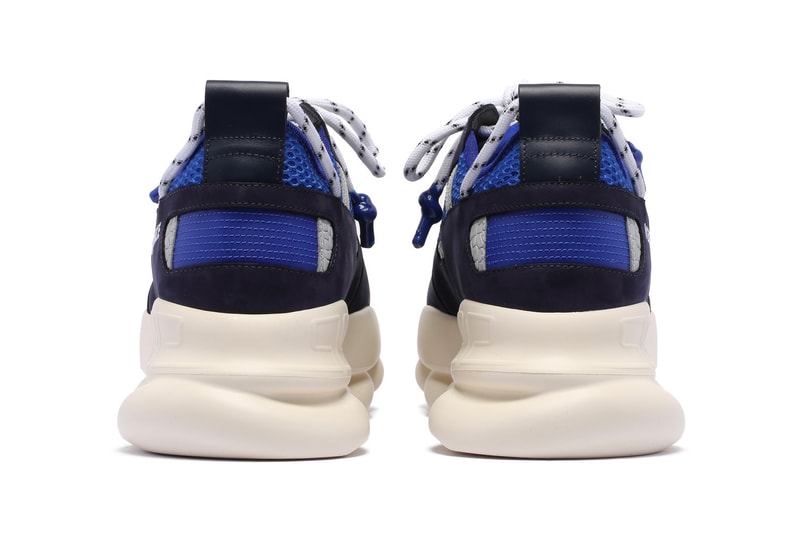Versace Chain Reaction 2 Sneakers Blue Release Info  antonia italy boutique fw 19 fall/winter DSU7462-DTP1GDNWR  made in italy release drop date price 
