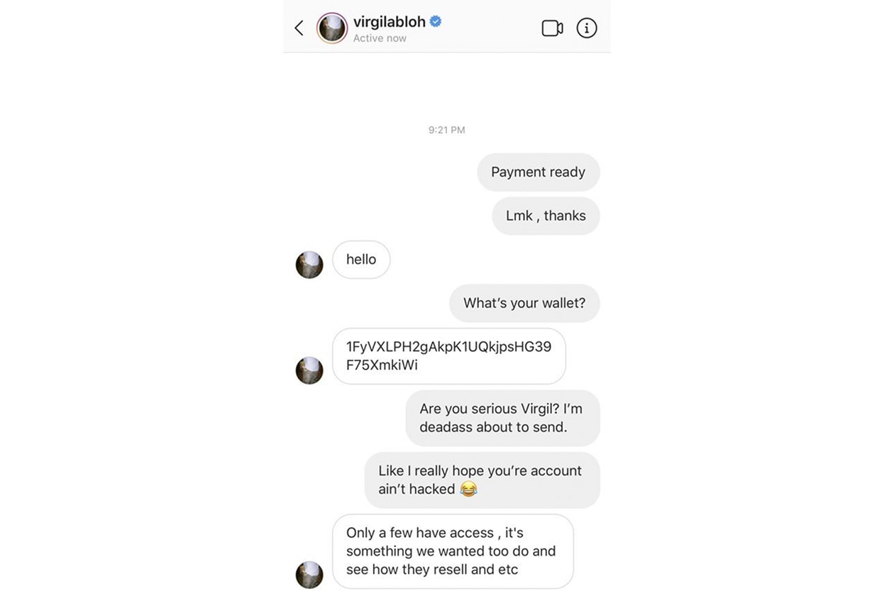 HypeNeverDies on Instagram: “Virgil Abloh Previews Off-White x