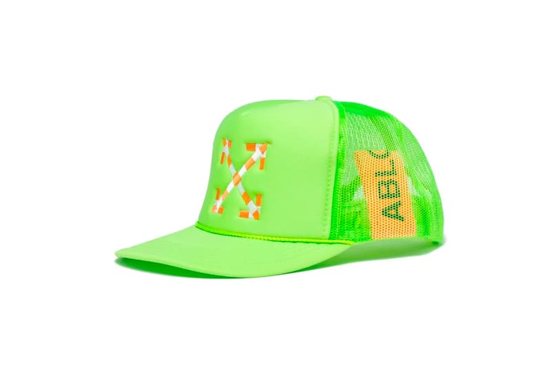MCA Chicago Virgil Abloh Neon-Colored Apparel off white pyrex figures of speech exhibition hats t-shirts price drop info