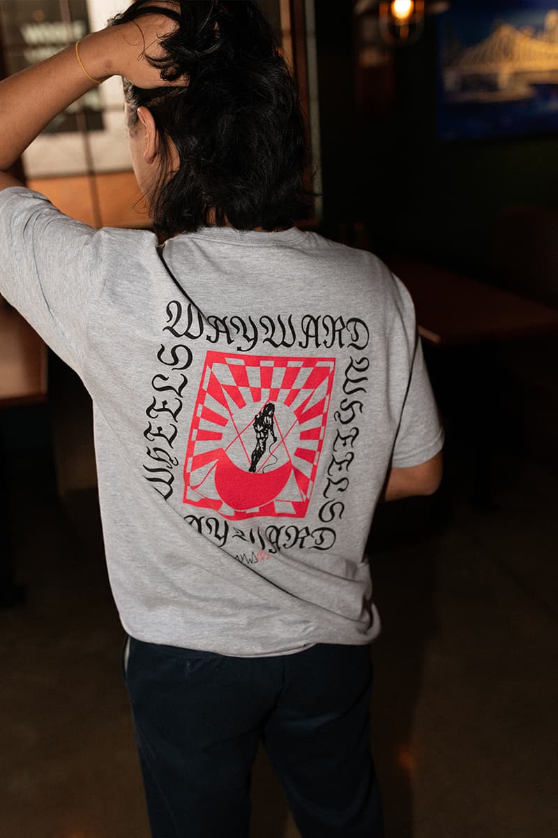 Wayward Wheels Graphic T-Shirt Release Info capsule collection streetwear fashion menswear womenswear workwear skateboarding lifestyle andrew brophy