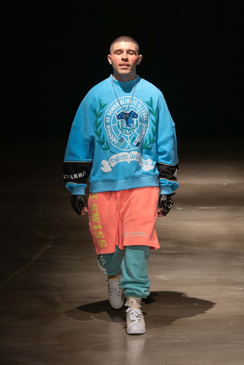 willy chavarria k swiss k-swiss sneakers runway spring summer 2020 show catwalk mens fashion designer