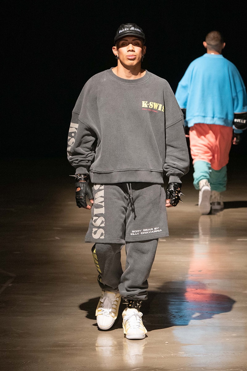 willy chavarria k swiss k-swiss sneakers runway spring summer 2020 show catwalk mens fashion designer