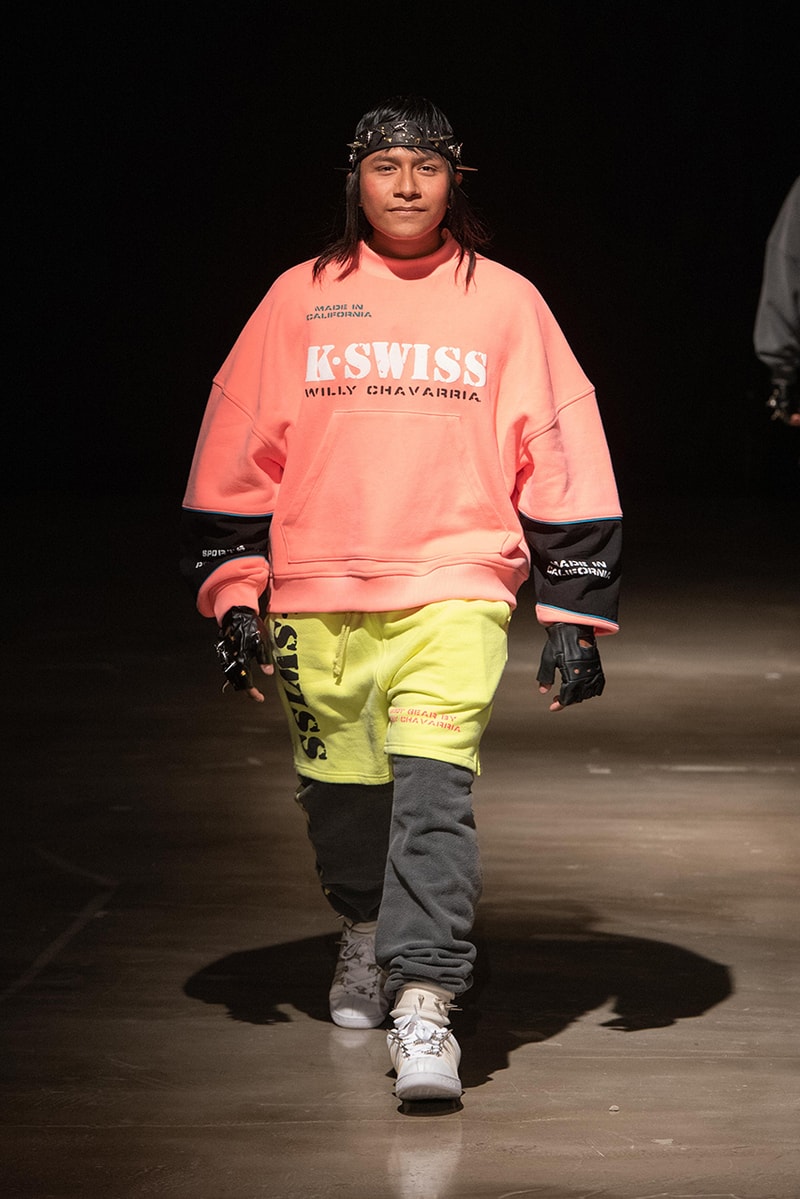 willy chavarria k swiss k-swiss sneakers runway spring summer 2020 show catwalk mens fashion designer