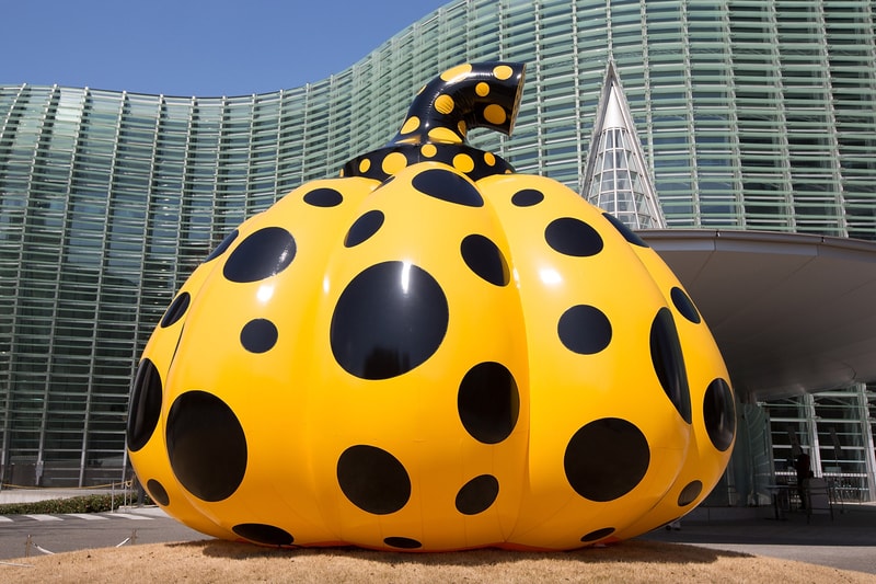 Yayoi Kusama Massive Pumpkin Yellow Black Polkadot