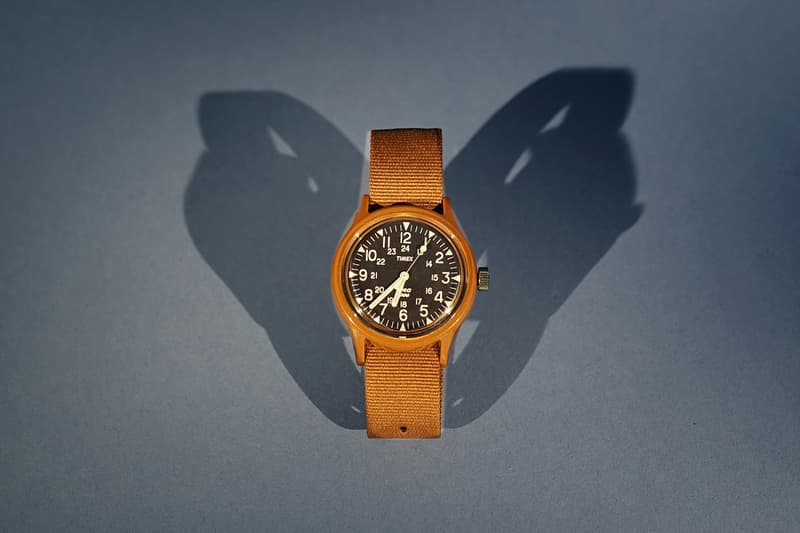 YMC x Timex MK1 Watch Timepiece Collaboration Wristwatch American Design British London Brand US Marine 1982 "Burnt Rubber Brown" First Look