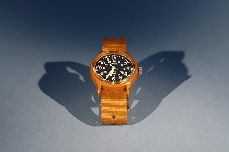 YMC x Timex MK1 Watch Timepiece Collaboration Wristwatch American Design British London Brand US Marine 1982 "Burnt Rubber Brown" First Look