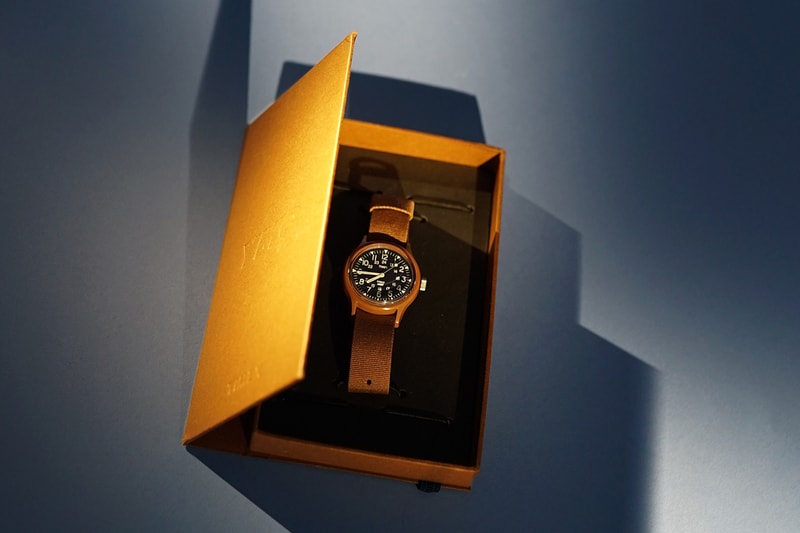 YMC x Timex MK1 Watch Timepiece Collaboration Wristwatch American Design British London Brand US Marine 1982 "Burnt Rubber Brown" First Look