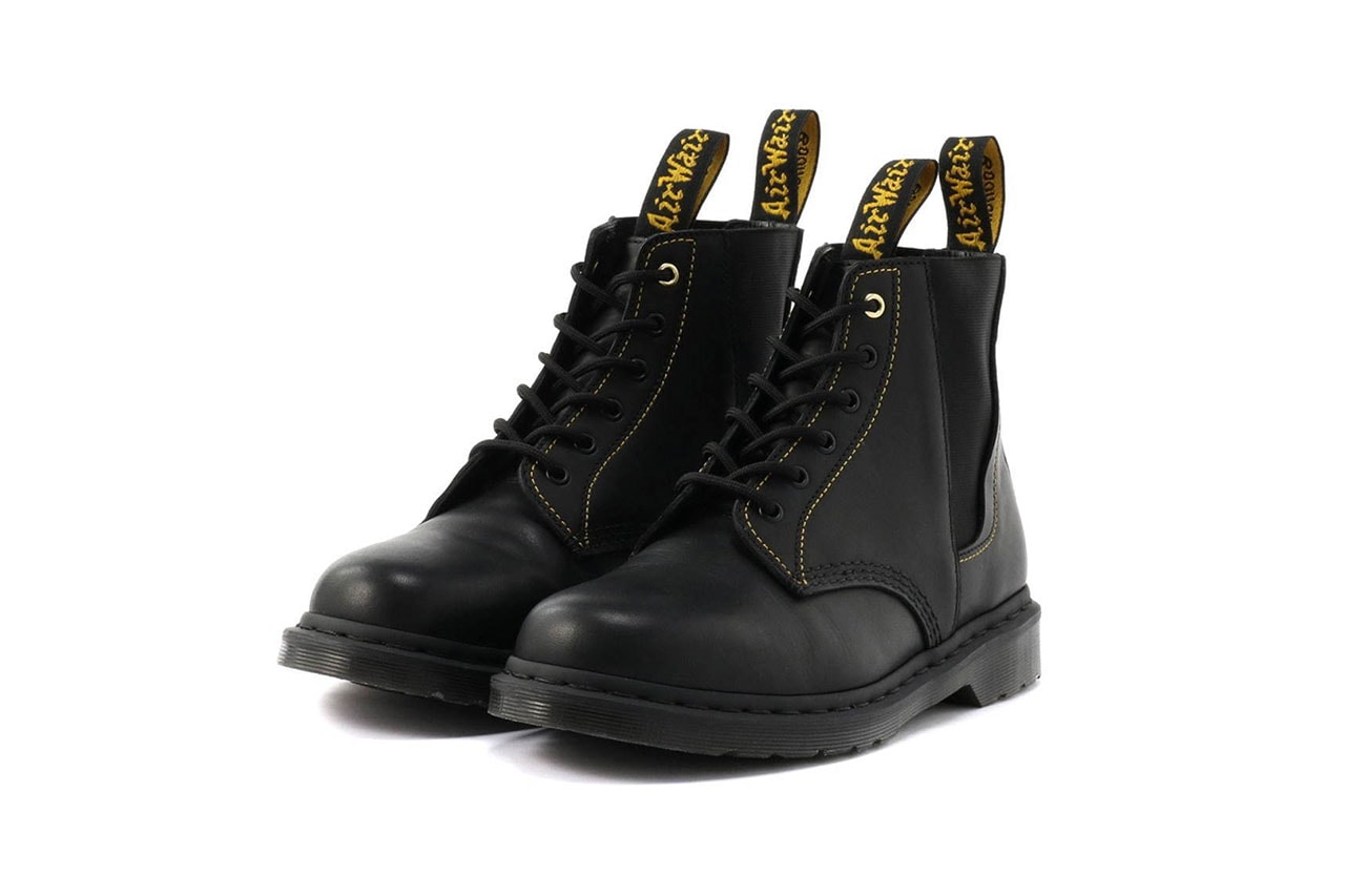 Yohji Yamamoto Dr Martens "101 YY GUSSET" Collaboration boot six hole eye fall winter 2019 collection release date info price july 10 gore side