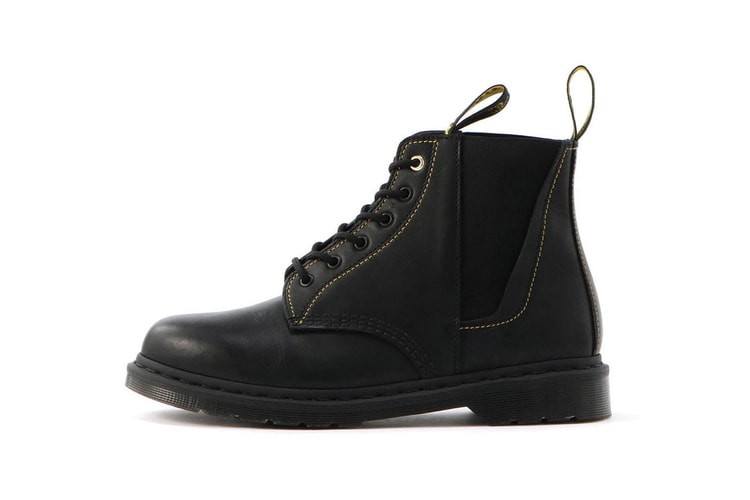 Yohji Yamamoto and Dr. Martens Drop Six-Eye Side Gore Boots
