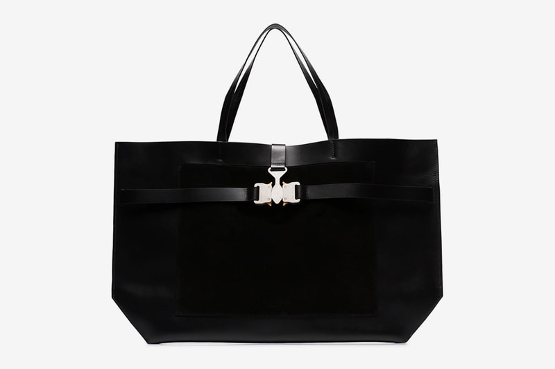 1017 ALYX 9SM Tri-Buckle Tote Bag Release Black Matthew Williams Info Buy Price