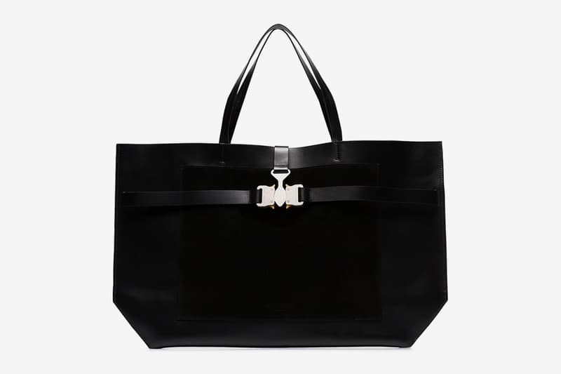 1017 ALYX 9SM Tri-Buckle Tote Bag Release Black Matthew Williams Info Buy Price