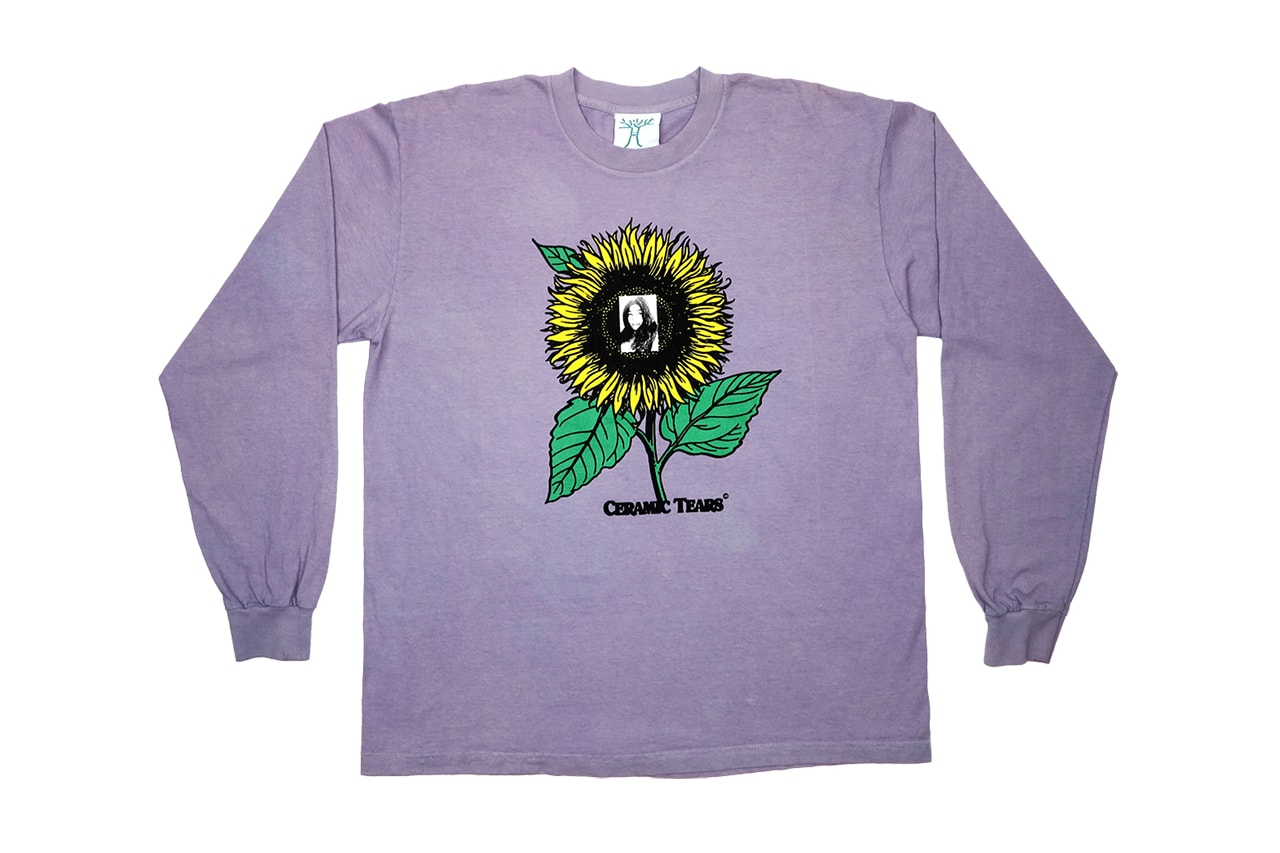 Denim Tears Online Ceramics Release Dip Dyed Long-Sleeve T-Shirts Trippy Hindu Diety Shiva Sunflower Unique Capsule Collection