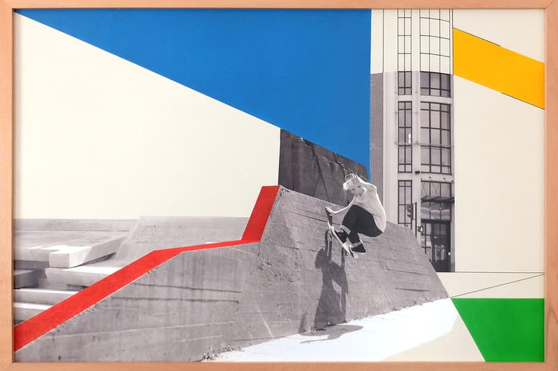 Mixed Media Unconcrete Architects Series NYC Gallery Show Skateboard Photography Painting French Skateboarding Architecture