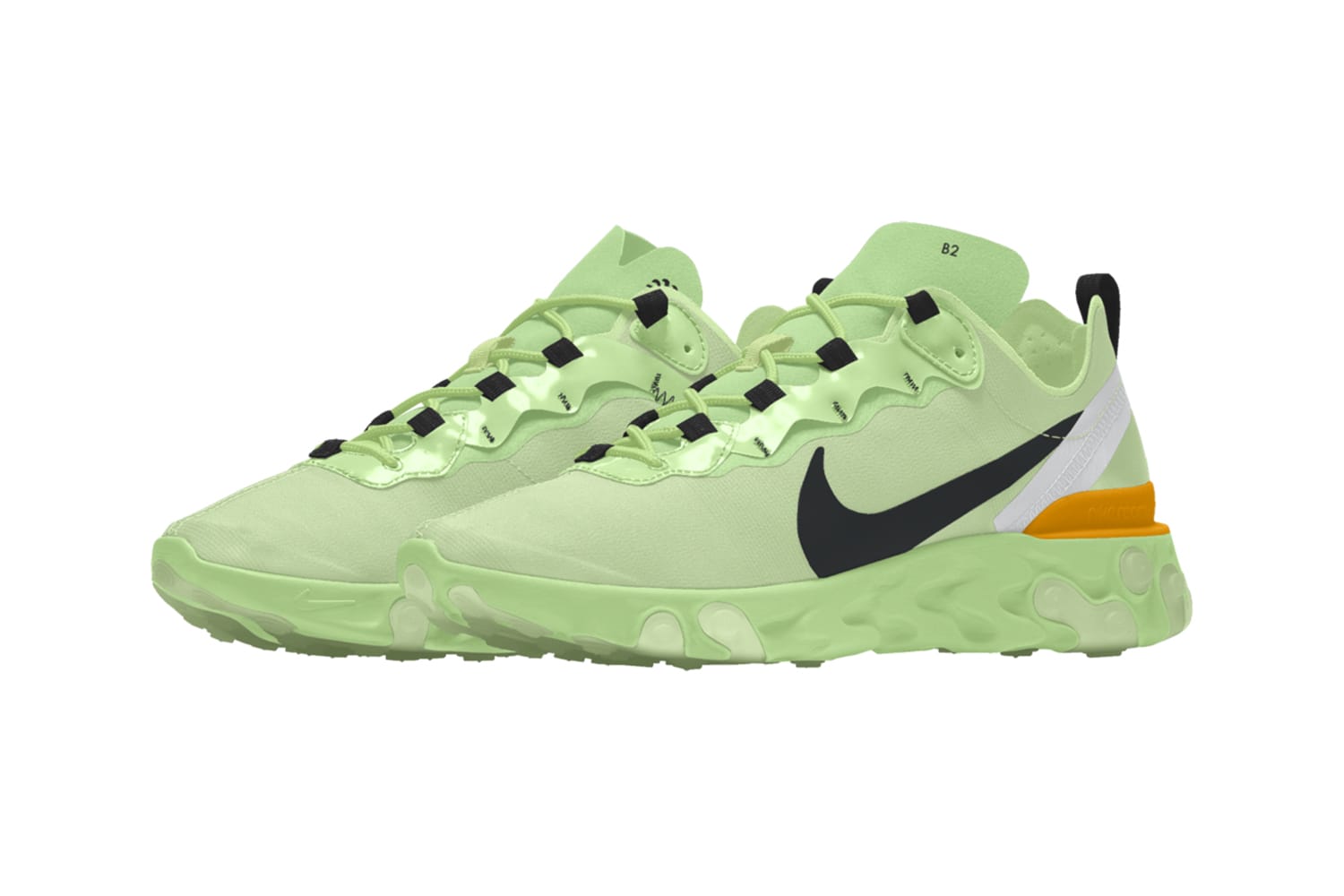 how to lace nike react element 55