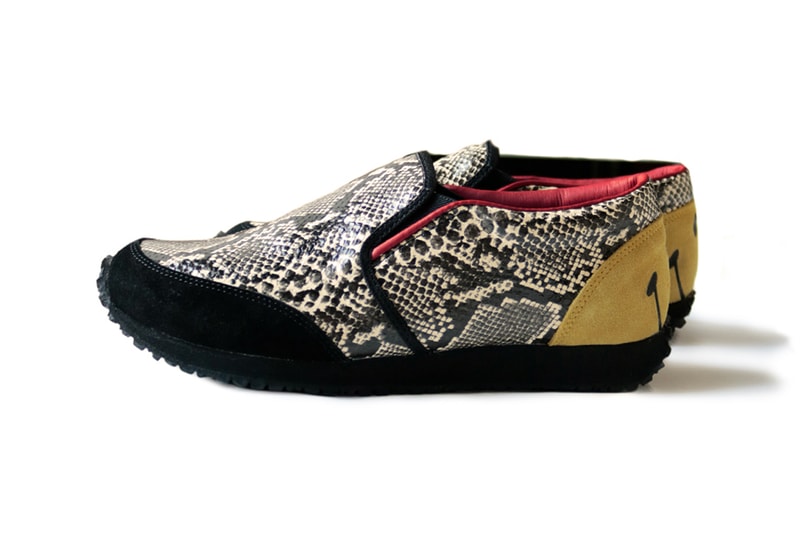 KAPITAL Smiley Snakeskin Slip On Japan Patchwork
