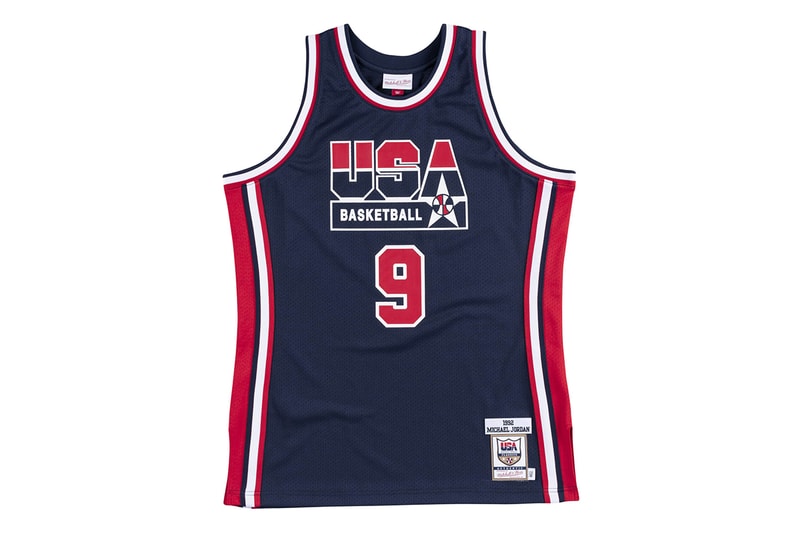 Men's USA Basketball Larry Bird Mitchell & Ness Navy 1992 Dream