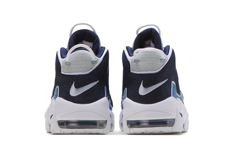 Nike Air More Uptempo '96 "Denim" Colorway Info CJ6125-100 release date buy august 10 2019 white obsidian orange indigo dye
