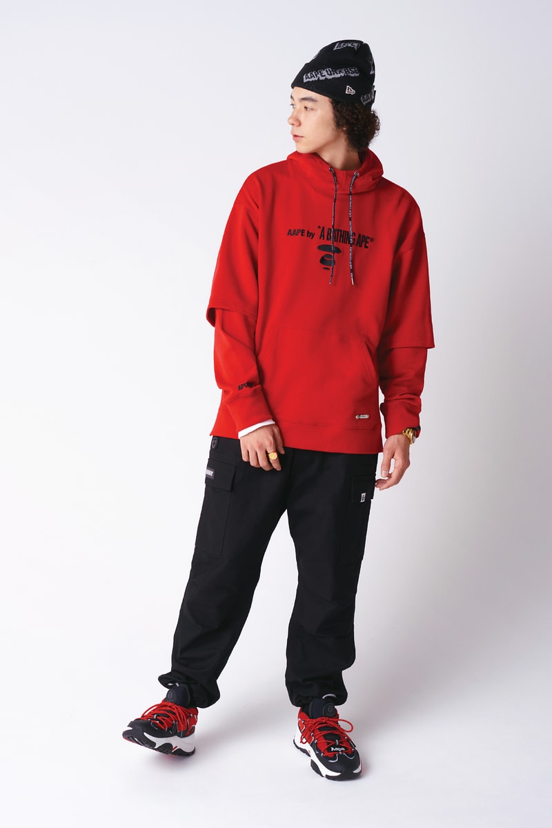 AAPE by A Bathing Ape Fall 2019 Collection lookbooks bape ape head black aape aape future aape land 90s colorblocking jackets plaid