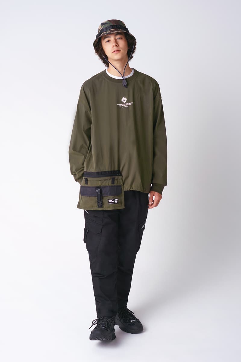 AAPE by A Bathing Ape Fall 2019 Collection lookbooks bape ape head black aape aape future aape land 90s colorblocking jackets plaid