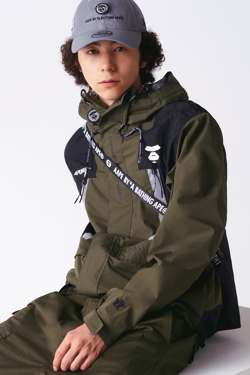 AAPE by A Bathing Ape Fall 2019 Collection lookbooks bape ape head black aape aape future aape land 90s colorblocking jackets plaid