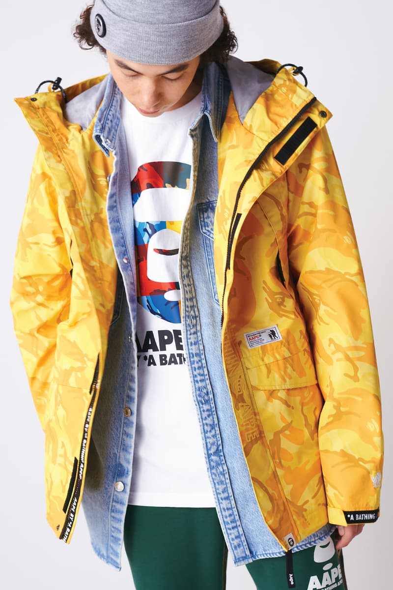 AAPE by A Bathing Ape Fall 2019 Collection lookbooks bape ape head black aape aape future aape land 90s colorblocking jackets plaid