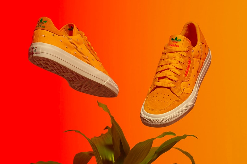 AriZona Ice Tea adidas Continental 80 Slides drink packaging footwear sneakers originals aztec prints patterns flower red orange teal black white mens womens kids