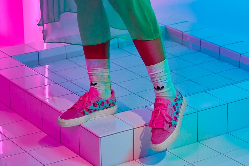 AriZona Ice Tea adidas Continental 80 Slides drink packaging footwear sneakers originals aztec prints patterns flower red orange teal black white mens womens kids