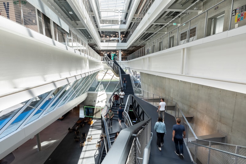 adidas headquarters herzogenaurach germany new arena building 70th anniversary celebration laces kasper rorsted ceo world of sports soccer stadium design interior inside look