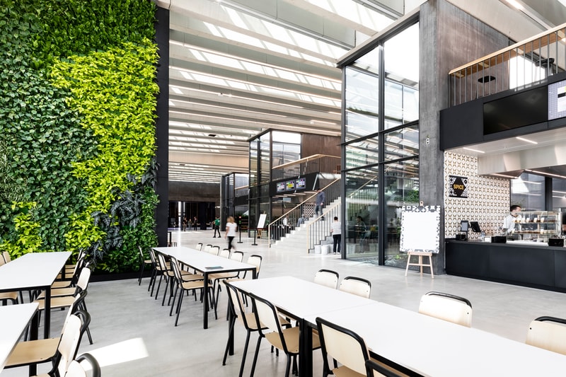 adidas headquarters herzogenaurach germany new arena building 70th anniversary celebration laces kasper rorsted ceo world of sports soccer stadium design interior inside look