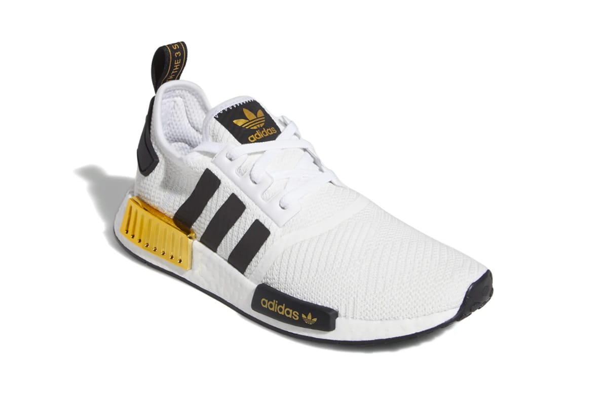 white and gold nmd womens