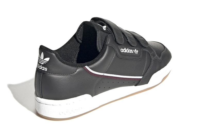 adidas Originals Continental 80 Velcro Cloud White Collegiate Green Scarlet Gucci Colorway Black Maroon Glow Blue Colorways Release Information Retro Sneaker Three Stripes 