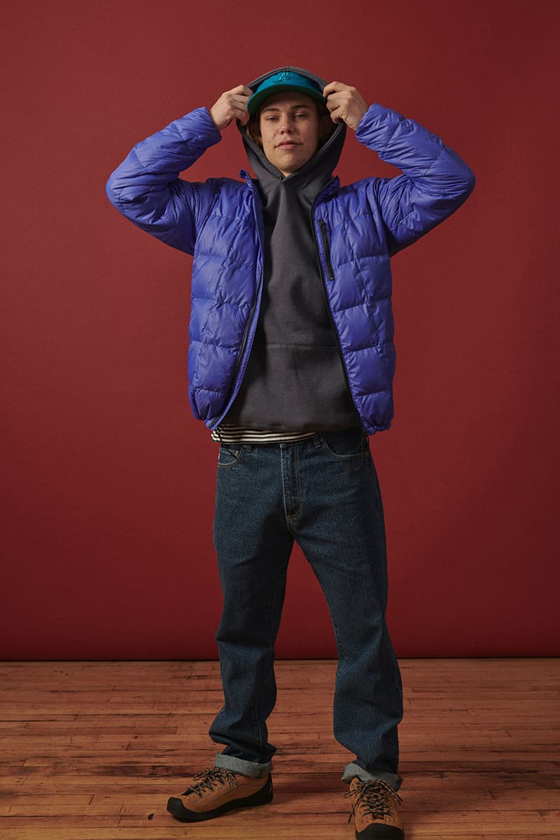 Adsum Fall Winter 2019 FW19 Lookbook Collection Drop One First Release Williamsburg, Brooklyn Flagship Opening Store Napa Valley Workwear Coats Trousers Shirts Jackets Hoodies Pop Colors Sportswear Items new Herringbone Work Jacket Designer Pete Macnee Utility Pant