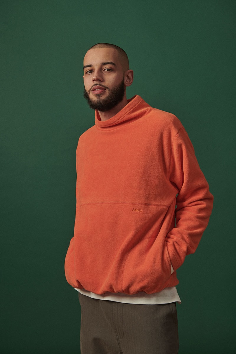 Adsum Fall Winter 2019 FW19 Lookbook Collection Drop One First Release Williamsburg, Brooklyn Flagship Opening Store Napa Valley Workwear Coats Trousers Shirts Jackets Hoodies Pop Colors Sportswear Items new Herringbone Work Jacket Designer Pete Macnee Utility Pant