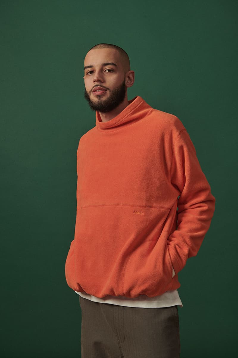 Adsum Fall Winter 2019 FW19 Lookbook Collection Drop One First Release Williamsburg, Brooklyn Flagship Opening Store Napa Valley Workwear Coats Trousers Shirts Jackets Hoodies Pop Colors Sportswear Items new Herringbone Work Jacket Designer Pete Macnee Utility Pant