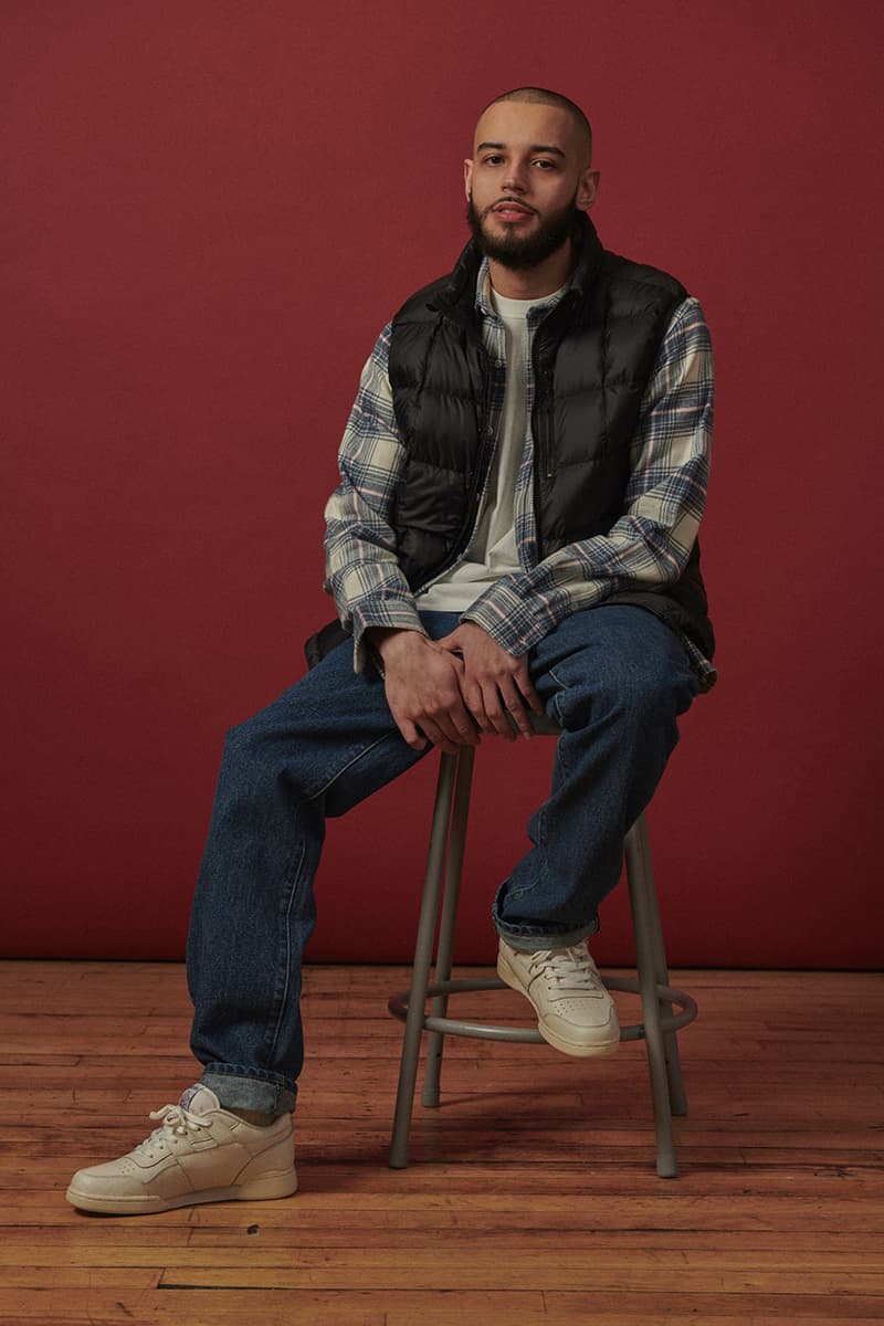 Adsum Fall Winter 2019 FW19 Lookbook Collection Drop One First Release Williamsburg, Brooklyn Flagship Opening Store Napa Valley Workwear Coats Trousers Shirts Jackets Hoodies Pop Colors Sportswear Items new Herringbone Work Jacket Designer Pete Macnee Utility Pant