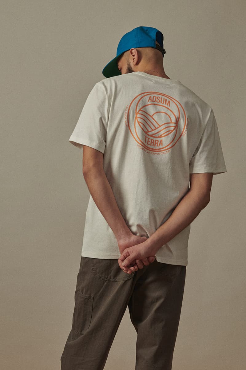 Adsum Fall Winter 2019 FW19 Lookbook Collection Drop One First Release Williamsburg, Brooklyn Flagship Opening Store Napa Valley Workwear Coats Trousers Shirts Jackets Hoodies Pop Colors Sportswear Items new Herringbone Work Jacket Designer Pete Macnee Utility Pant