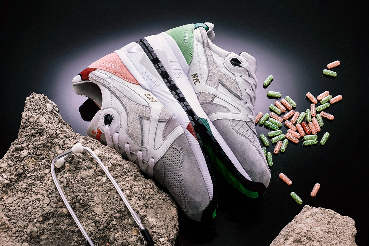 AFEW x Diadora "Highly Addictive" N.9000 Sneaker Release Information Cop Exclusive Rare Limited Edition SNS Sneakernstuff New York City NY Premium kangaroo leather upper made in Italy 